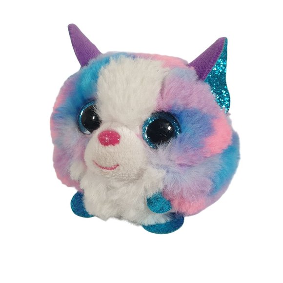 TY Puffies Cleo The Husky Plush Mini Toy TyPuff 2021 Carnival Crane Machine 3" - Picture 5 of 7